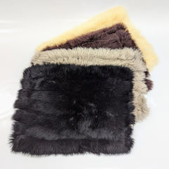 Sheepskin & Sateen Cushion Cover