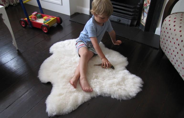 Sheepskin for winter warmth