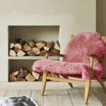 bold coloured sheepskin