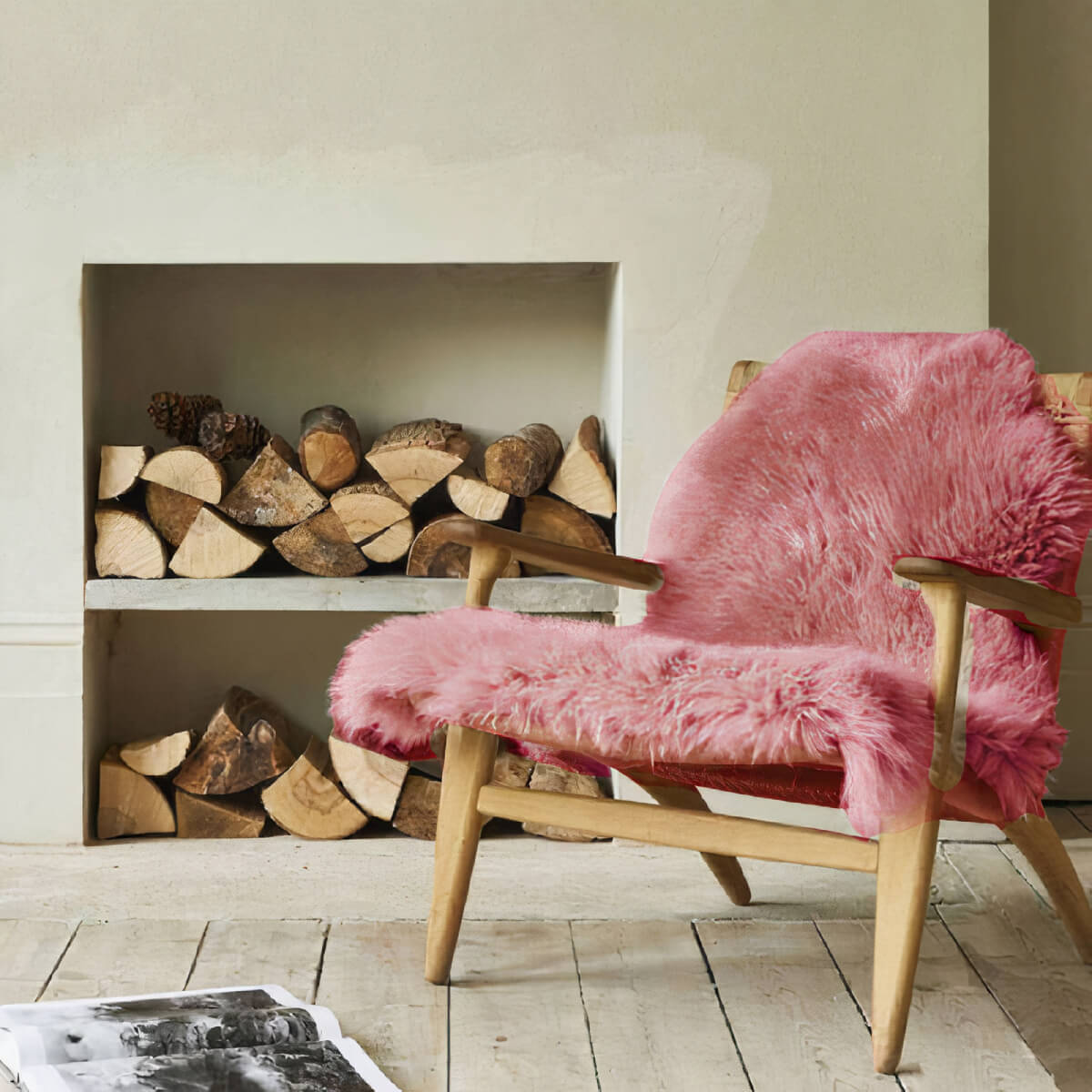 bold coloured sheepskin