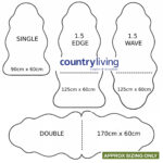 country living sheepskin sizes