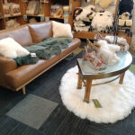 sheepskin for a cosy sofa
